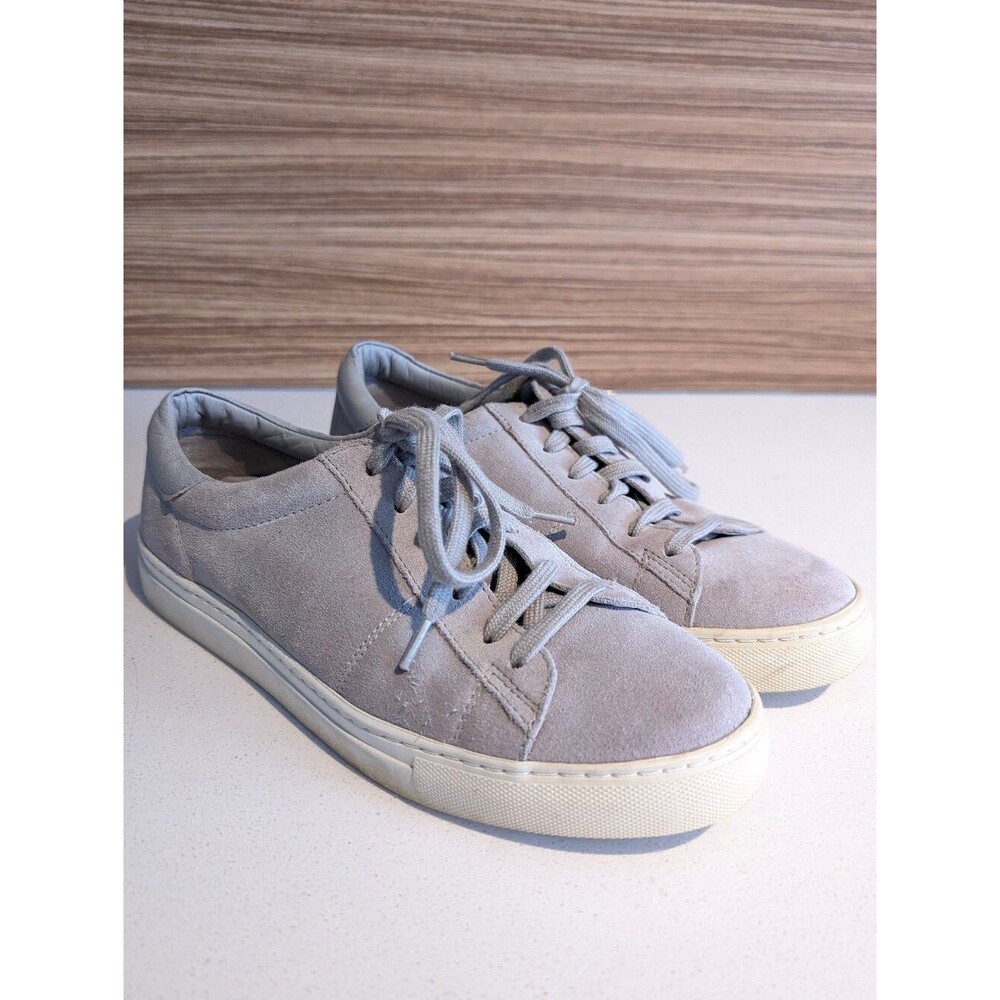 The White Company Gray Leather sneakers